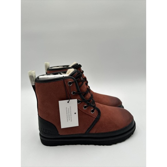 UGG HARKLEY WATERPROOF RED OXIDE LEATHER MEN\'S HIKING BOOTS SIZE US 5/ UK 4
